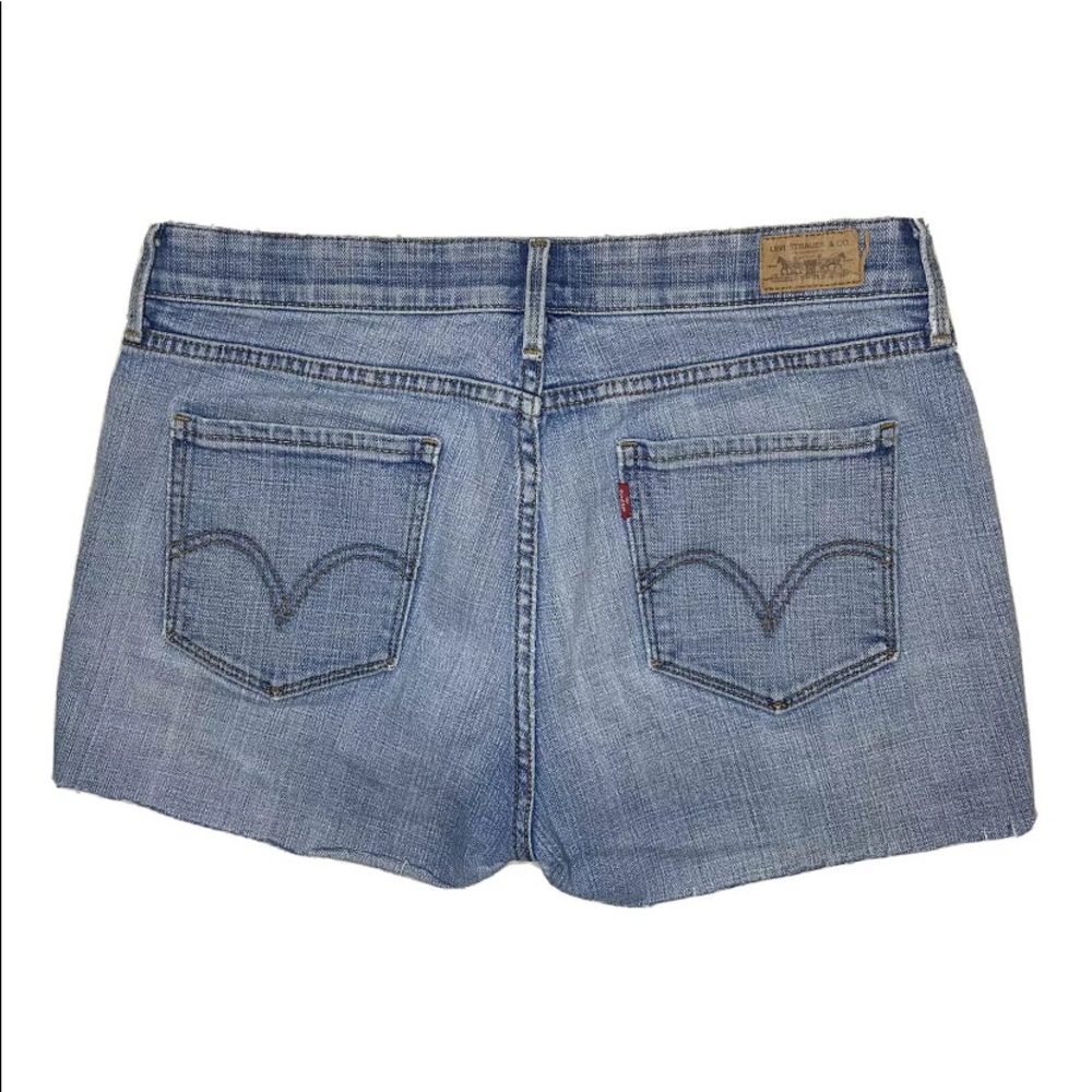 Levi’s Cut Off Denim Shorts Light Wash High Rise
